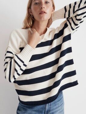 Madewell Conway Pullover Striped Sweater